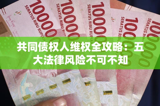 济南共同债权人维权全攻略：五大法律风险不可不知