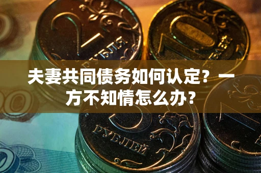 济南夫妻共同债务如何认定？一方不知情怎么办？