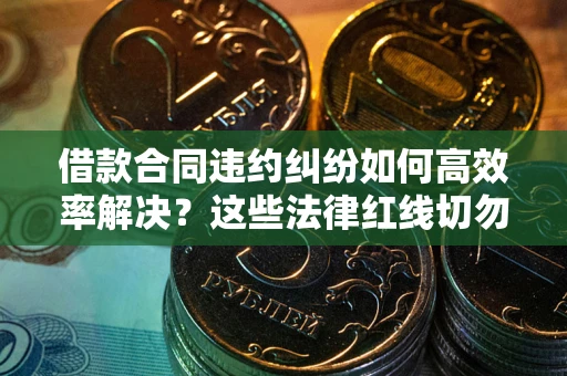 济南借款合同违约纠纷如何高效率解决？这些法律红线切勿触碰