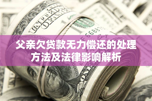 济南父亲欠贷款无力偿还的处理方法及法律影响解析