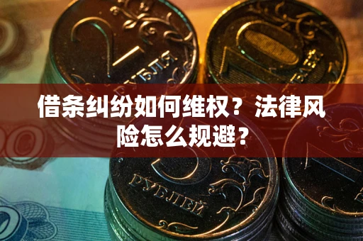 济南借条纠纷如何维权？法律风险怎么规避？